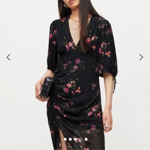 All saints flower maxi dress